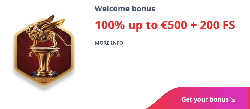 Infinity Casino Welcome bonus Promotions